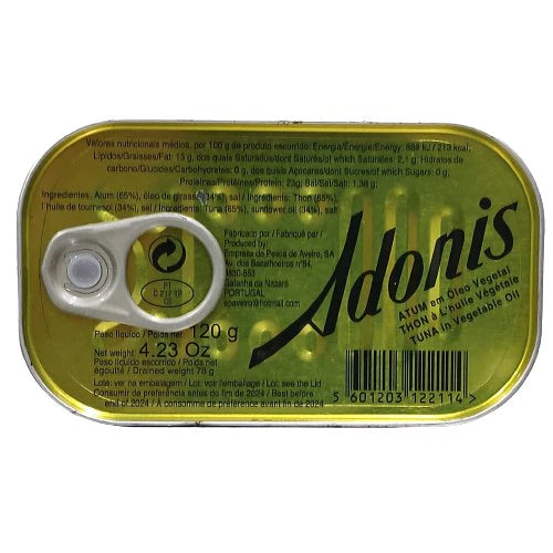 Atum Adonis Posta em Óleo Vegetal 120 g
