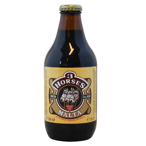 3 HORSES MALTA Classic Non-Alcoholic Malt Beverage (330ml Can)