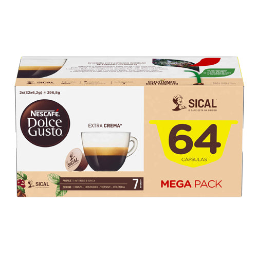 Nescafé Dolce Gusto, Cápsulas de Café Sical Int 7,emb. 64 un