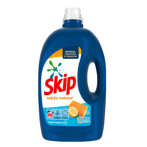 Skip Detergente Máquina Roupa Líquido Sabão Natural 100 doses