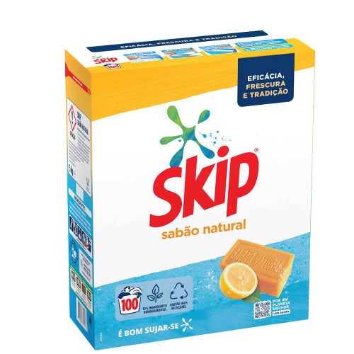 Skip Detergente Máquina Roupa Pó Sabão Natural 100 doses
