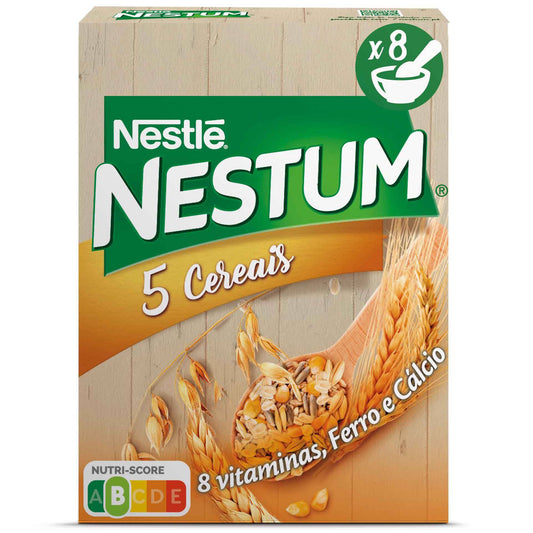 Nestum 5 Cereais com Cereais Integrais +3A, 250 GM