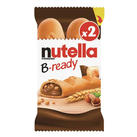 Nutella Bolachas Crocantes Recheadas com Chocolate B-Ready 88 gr (2 un)