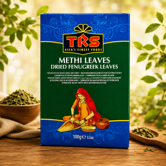 TRS Methi Leaves (Dried Fenugreek Leaves) 100g – Authentic Indian Flavor & Aroma - FarmerHut