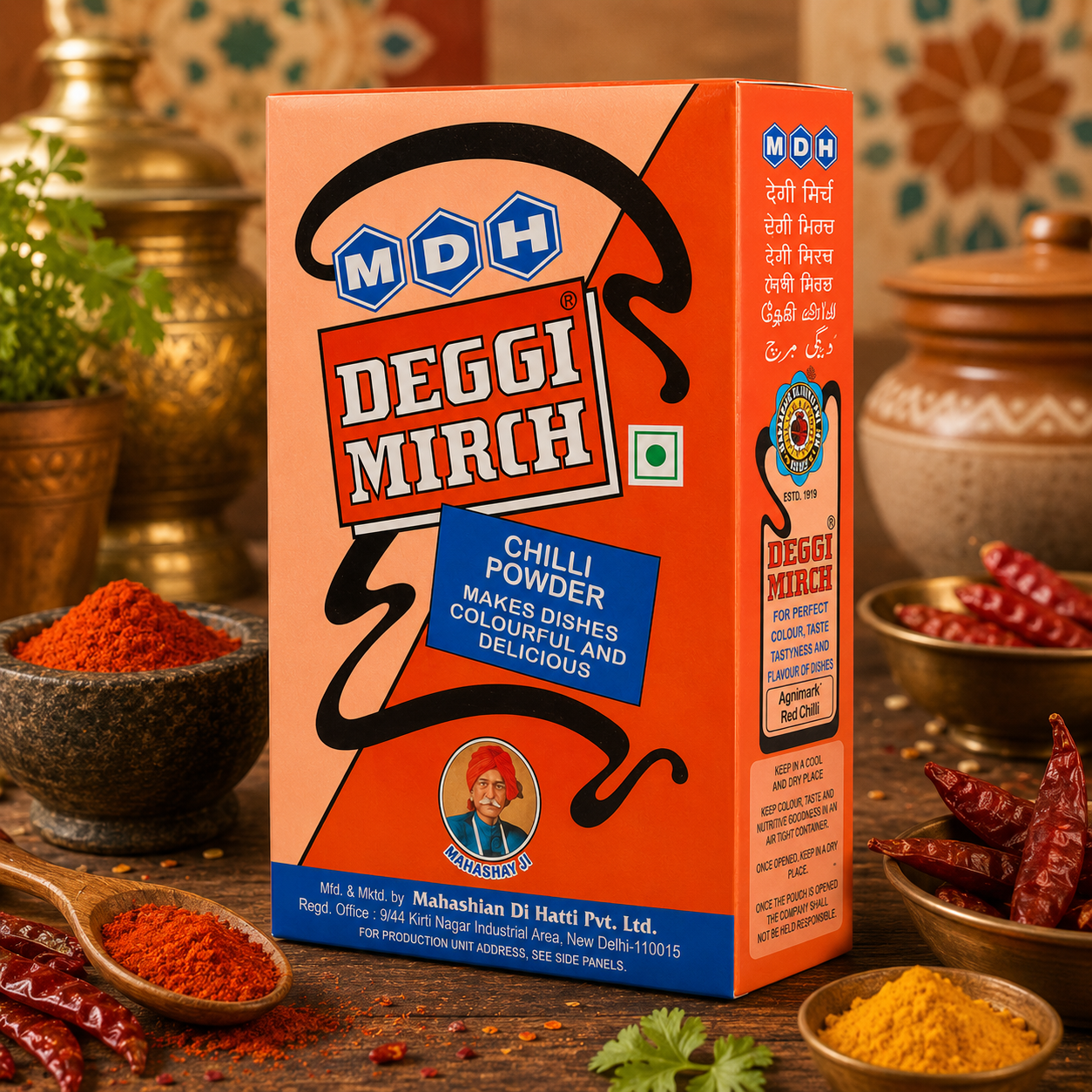 MDH Deggi Mirch Powder 100g – Authentic Indian Chilli Powder - FarmerHut