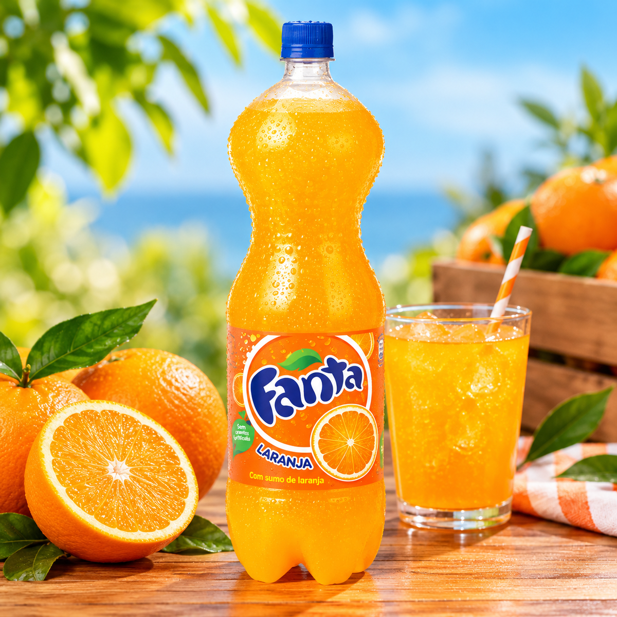 Fanta Orange Soft Drink 1.5L | Fanta Laranja Refrigerante 1,5L | Fanta Naranja Refresco 1,5L