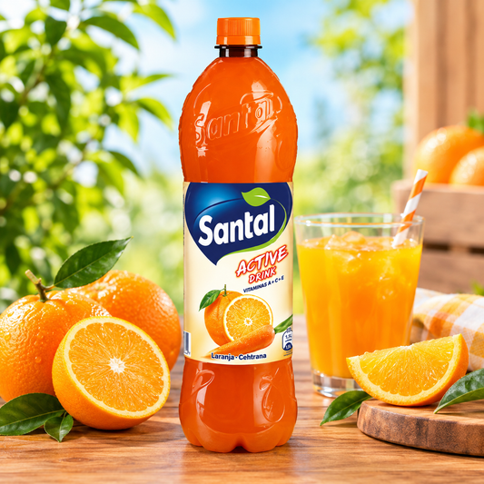 Santal Active Orange and Carrot Drink 1.5L | Santal Active Bebida de Laranja e Cenoura 1,5L | Santal Active Bebida de Naranja y Zanahoria 1,5L