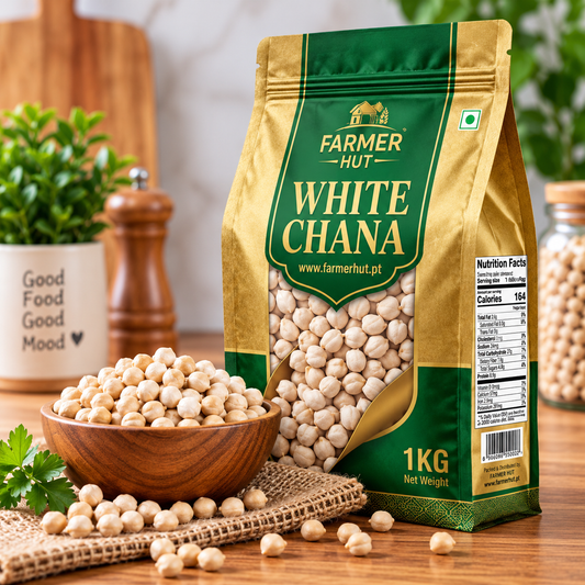 WHITE CHANA, Grão-de-bico Premium Quality | Farmer Hut