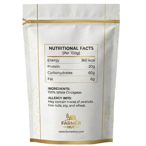 WHITE CHANA, Grão-de-bico Premium Quality | Farmer Hut