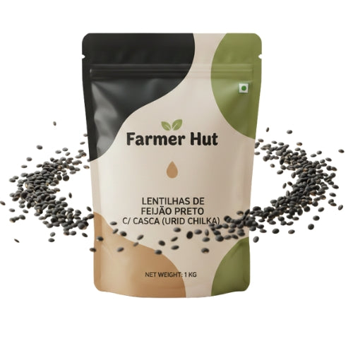 LINTILHAS DE FEIJAO PRETO C/CASCA (URID CHILKA)
