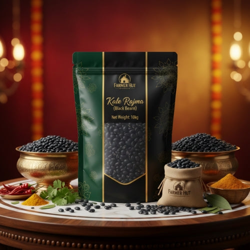 Kale Rajma (Black Beans) 10kg | Feijão Preto Seco | Farmer Hut