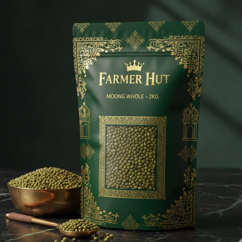 Moong Whole | Moong Inteiro | मूंग साबुत | ਮੂੰਗ ਸਾਬਤ | 2KG Farmer Hut