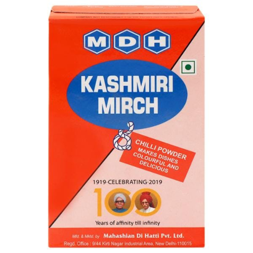 MDH KASHMIRI MIRCH / REC CHILLI POWDER ( POUDRE DE PIMENT FORT)