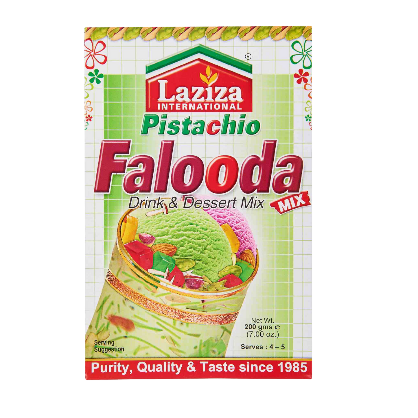 Laziza Pistachio Falooda 200g Drink nd Dessert Mix