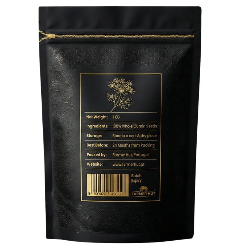 Farmer Hut Jeera Whole 1 KG – 100% Natural Cumin Seeds