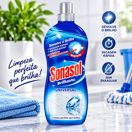 Sonasol Brilhante Universal – Limpeza de Pisos com Brilho Intenso