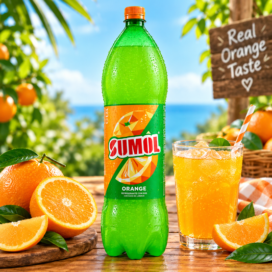 Sumol Orange Soft Drink 1.5L | Sumol Laranja Refrigerante 1,5L | Sumol Naranja Refresco 1,5L