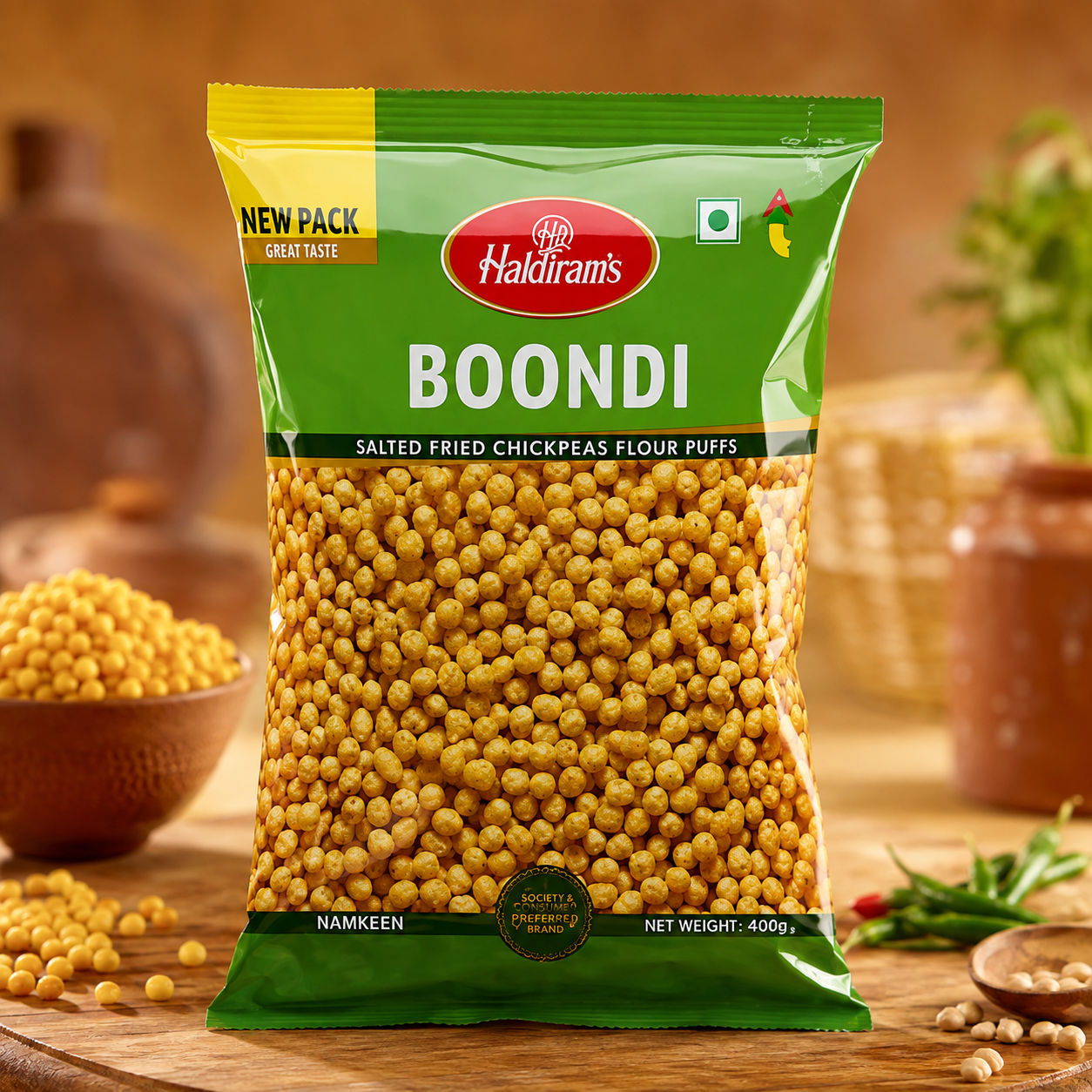 Haldiram’s Boondi – Salted Fried Chickpeas Flour Puffs