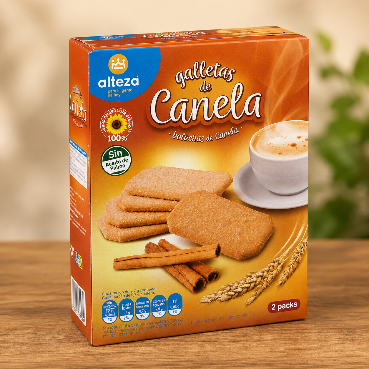 Alteza Cinnamon Biscuits (Galletas de Canela) – 2 Packs