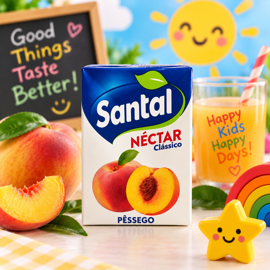 Santal Peach Nectar 200ml | Néctar Santal Pêssego