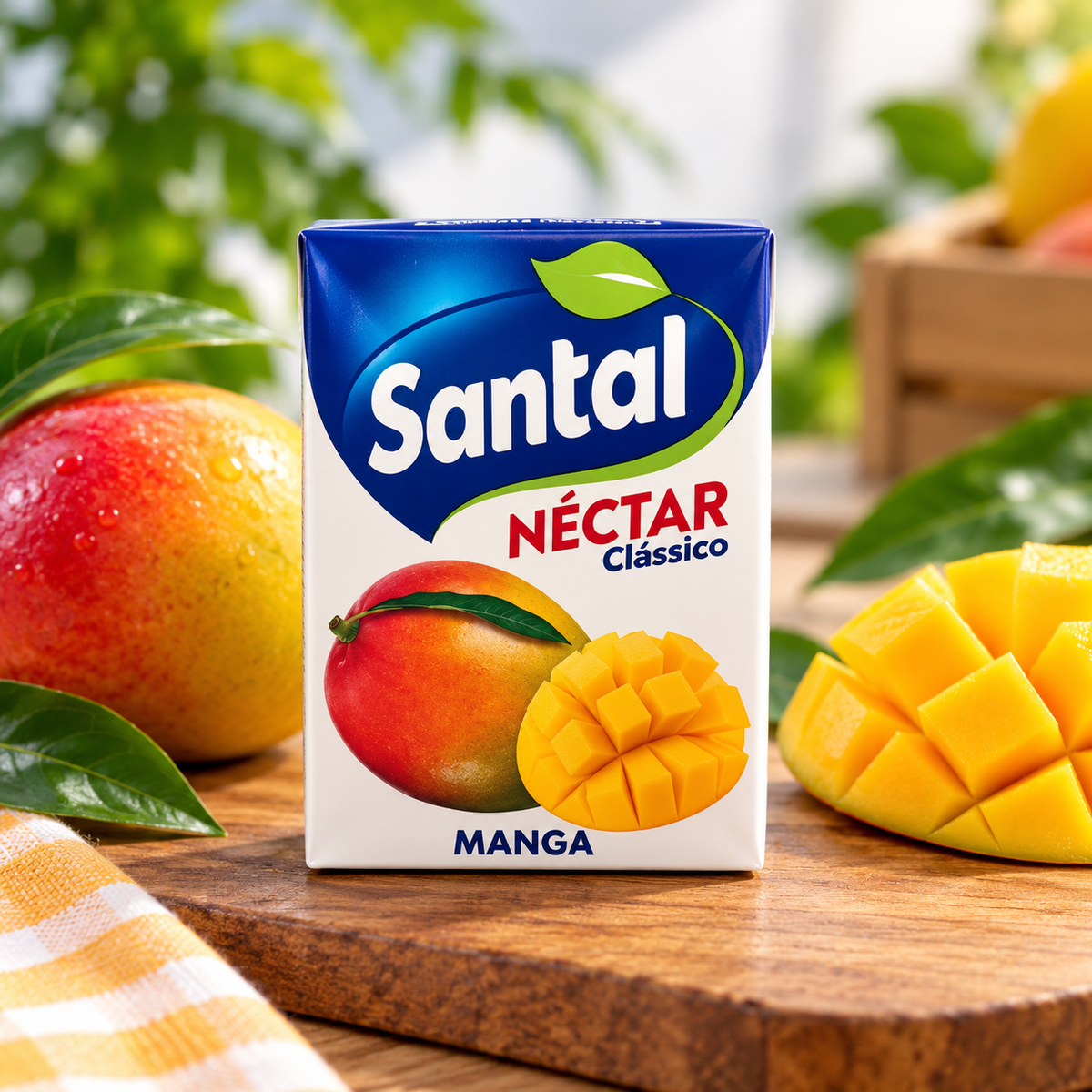 Santal Mango Nectar 200ml – Néctar Santal Manga in Carton | Farmer Hut