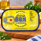 Bom Petisco Tuna in Sunflower Oil 120g | Atum em Óleo de Girassol 120g | Tuna en Aceite de Girasol 120g