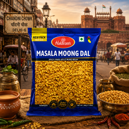Haldiram’s Masala Moong Dal 200g – Spicy Indian Namkeen Snack