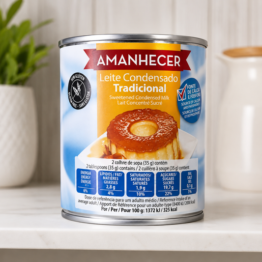 Amanhecer Sweetened Condensed Milk Traditional – Leite Condensado Tradicional, 397g