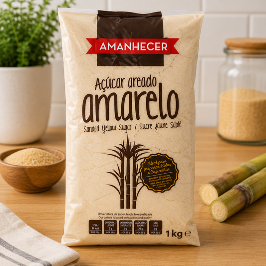 Amanhecer Sanded Yellow Sugar – Açúcar Amarelo Areado, 1kg