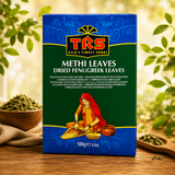 TRS Methi Leaves (Dried Fenugreek Leaves) 100g – Authentic Indian Flavor & Aroma - FarmerHut