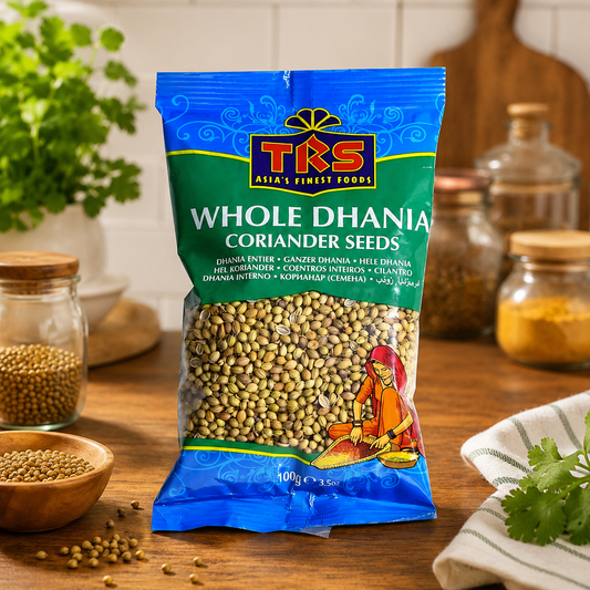TRS Whole Dhania (Coriander Seeds) – Premium Whole Coriander Seeds for Authentic Indian Cooking - FarmerHut