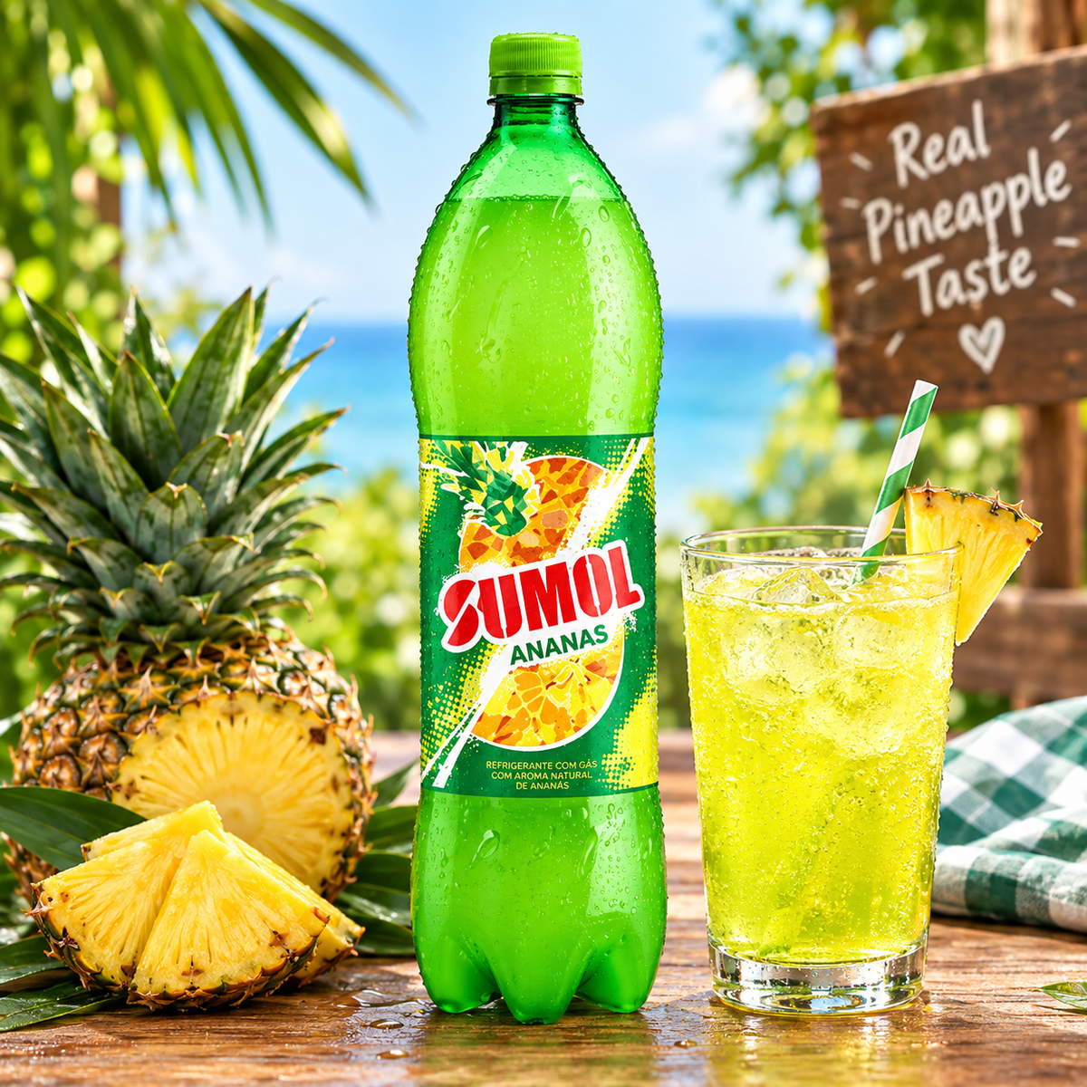 Sumol Pineapple Soft Drink 1.5L |  Sumol Ananás Refrigerante 1,5L |  Sumol Piña Refresco 1,5L