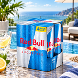 Red Bull Sugar-Free Carbonated Energy Drink 4 x 250ml | Bebida Energética Gaseificada sem Açúcar Red Bull 4 x 250ml | Bebida Energética Gaseosa Sin Azúcar Red Bull 4 x 250ml