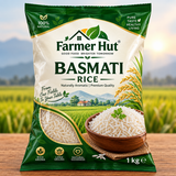 Farmer Hut 1kg Basmati Rice – Premium Quality, Naturally Aromatic Long Grain Rice