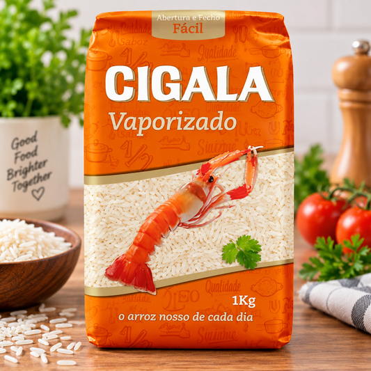 Cigala Vaporizado Rice 1KG | Arroz Vaporizado Cigala 1KG | Arroz Vaporizado Cigala 1KG