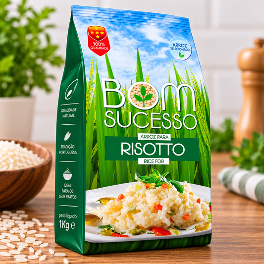 Bom Sucesso Risotto Rice 1KG | Arroz Risotto Bom Sucesso 1KG | Arroz Risotto Bom Sucesso 1KG