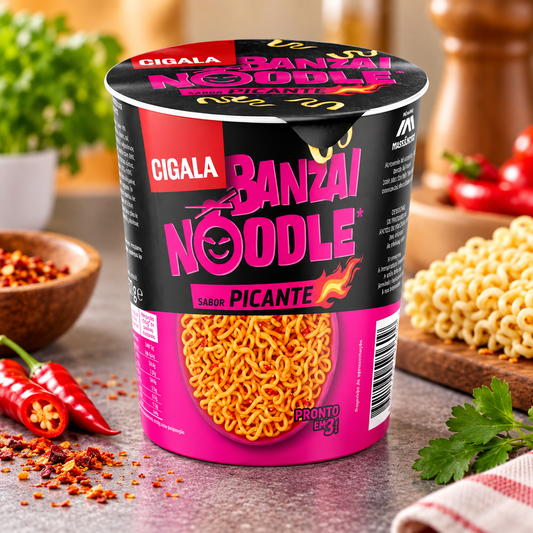 Noodles Picantes Banzai Cigala – Spicy Banzai Noodles – Noodles Picantes Banzai
