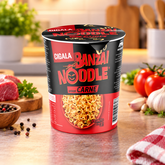 Cigala Banzai Noodle Galinha – Chicken Banzai Noodles – Noodles Banzai de Pollo