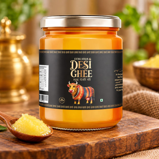 Nechal Desi Ghee Extra Virgin 450g – Ghee Desi Puro – Mantequilla Clarificada Tradicional