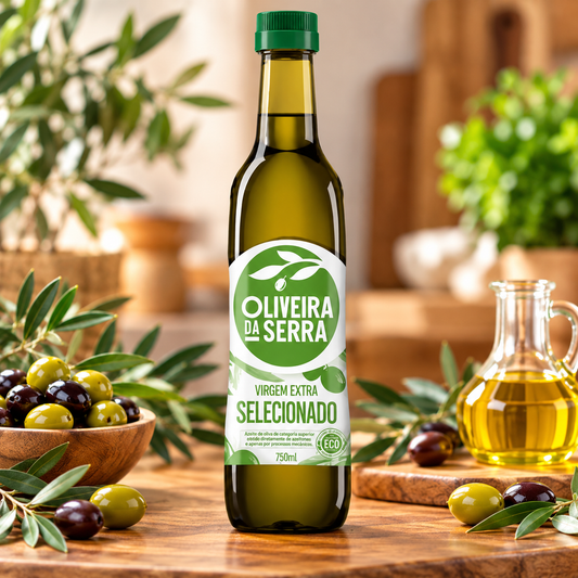 Oliveira da Serra Extra Virgin Olive Oil Selected PET 75cl | Azeite Virgem Extra Selecionado Oliveira da Serra 75cl | Aceite de Oliva Virgen Extra Seleccionado Oliveira da Serra 75cl