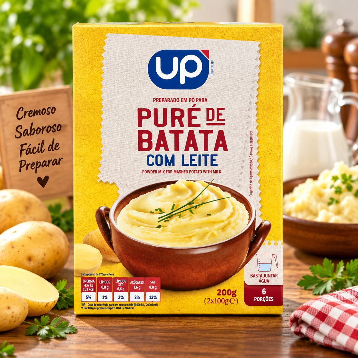 Mashed Potato with Milk | Purê de Batata com Leite | Puré de Patatas con Leche