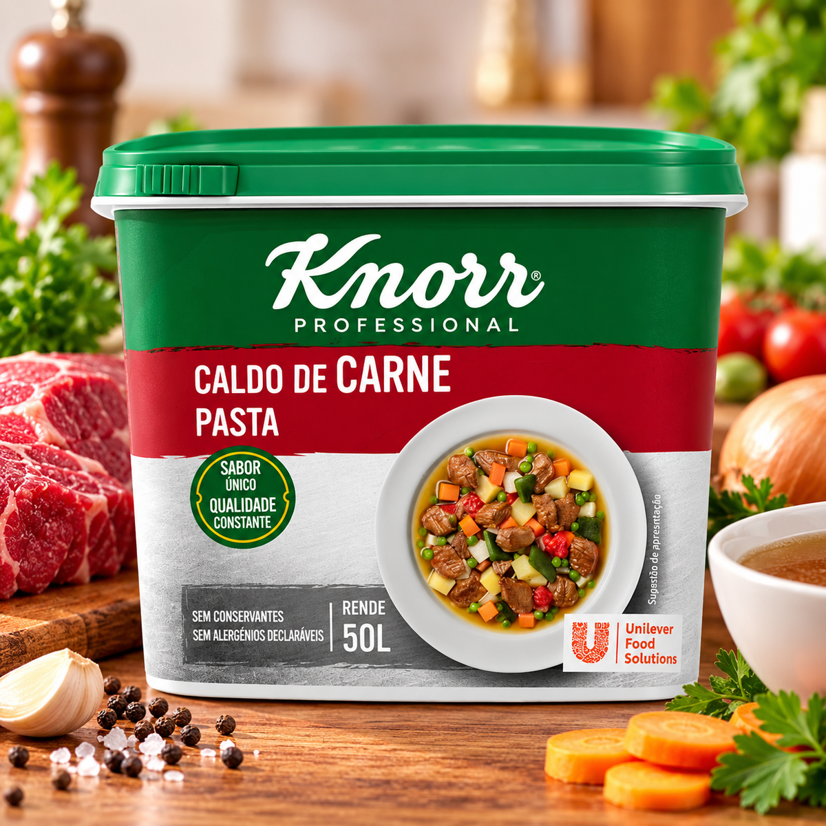 Knorr Professional Caldo de Carne em Pasta 960g | Beef Stock Paste | Caldo de Carne en Pasta 960g