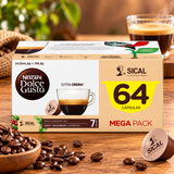 Nescafé Dolce Gusto Sical Coffee Capsules Intensity 7, 64 Capsules | Cápsulas de Café Sical Nescafé Dolce Gusto Intensidade 7, 64 Cápsulas | Cápsulas de Café Sical Nescafé Dolce Gusto Intensidad 7, 64 Cápsulas