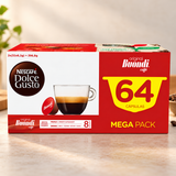 Nescafé Dolce Gusto Buondi Coffee Capsules Intensity 8, 64 Capsules | Cápsulas de Café Buondi Nescafé Dolce Gusto Intensidade 8, 64 Cápsulas | Cápsulas de Café Buondi Nescafé Dolce Gusto Intensidad 8, 64 Cápsulas
