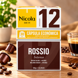 Nicola Rossio Coffee Capsules Intensity 12 | Cápsulas de Café Nicola Rossio Intensidade 12 | Cápsulas de Café Nicola Rossio Intensidad 12