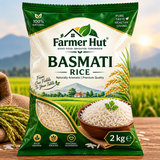Farmer Hut 2kg Basmati Rice – Premium Quality, Naturally Aromatic Long Grain Rice