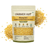 Moong Dal (Split Green Gram) – 1 kg | Premium Quality | Farmer Hut( LENTILHA DE FEIJAO MUNGO SEM CASCA)