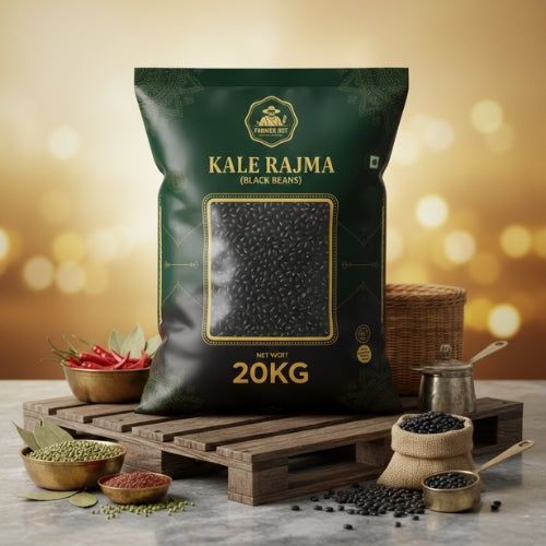 Kale Rajma (Black Beans) 25kg | Feijão Preto Seco |  Farmer Hut