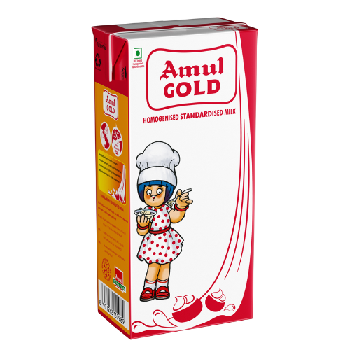 AMUL GOLD MILK FULL CREAM 1L  | Rich & Creamy Taste