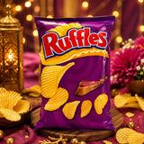 Ruffles Presunto Serrano – Batatas Fritas Onduladas com Sabor a Presunto | Crispy Potato Chips